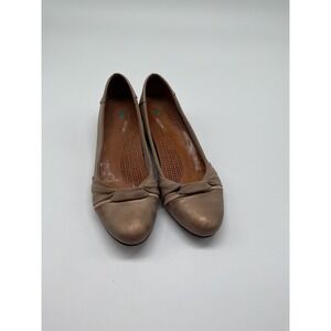Comfortiva Flats Dress Shoes Comfort Posture+ Knot Detail‎ Beige Size 8